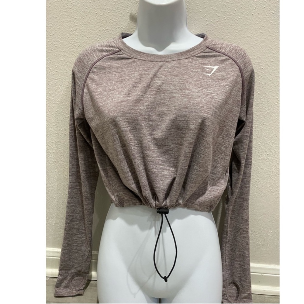 💜Gymshark Drawstring Top In Beet💜
